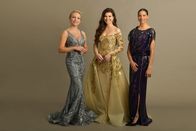 Die "Goldene Note" – L-R: Lidia Baich, Leona König, Rebecca Horner.