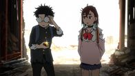Dan Da Dan – L-R: Ken Takakura, Momo Ayase