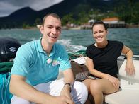 Verrückt nach Meer – Ilhabela in Brasilien. Reiseleitern Talina Hotz und Kreuzfahrtdirektor Christoph Schädel machen einen Tauchausflug.