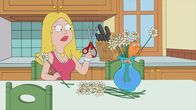 American Dad! – Francine Smith (l.); Klaus (r.)