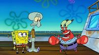 SpongeBob Schwammkopf – L-R: SpongeBob, Squidward, Mr. Krabs