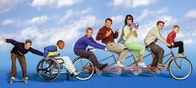 Malcolm mittendrin – (3. Staffel) - Die ganze Bande: (v.l.n.r.) Reese (Justin Berfield), Stevie (Craig Lamar Traylor), Francis (Christopher Masterson), Hal (Bryan Cranston), Lois (Jane Kaczmarek), Malcolm (Frankie Muniz) und Dewey (Erik Per Sullivan).
