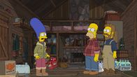 Die Simpsons – (v.l.n.r.) Marge; Homer; Ned Flanders