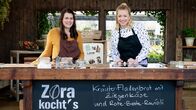 Zora kocht's einfach – In dieser Folge geht es rund um das Thema Ziegenkäse mit Sophia Traut, Ziegen-Landwirtin, und Zora Klipp, Moderatorin und Köchin. (Weitere Bilder auf Anfrage)