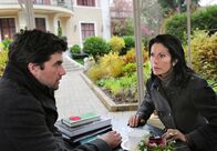 Sturm der Liebe – ARD STURM DER LIEBE FOLGE 1453 Uhr im ERSTEN. Doris (Simone Ritscher, r.) ist entsetzt, dass Konstantin (Moritz Tittel, l.) ihr einen Mordversuch zutraut.