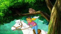 Bibi und Tina – Bibi reitet mit Tina um die Wette.
