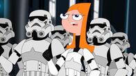 Phineas und Ferb – PHINEAS AND FERB - An adventure and action-filled television special, "Phineas and Ferb: Star Wars," is set to premiere SATURDAY, JULY 26 (9:00-10:00 p.m., ET/PT) on Disney Channel. The story is set a couple summers ago in a galaxy far, far away when Phineas, Ferb and the gang are in a parallel universe -- during Star Wars Episode IV: A New Hope. Iconic Star Wars characters Luke Skywalker, Darth Vader, Han Solo, Princess Leia, Chewbacca, C-3PO and R2-D2 are featured in this special event programming. (DISNEY XD) CANDACE