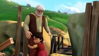 Heidi – Heidi umarmt ihren Großvater.