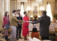God Friended Me – (v.li.): Violett Beane (Cara), Suraj Sharma (Rakesh), Brandon Micheal Hall (Miles Finer), Sibongile Mlambo (Lulu), Michael Potts (King Omari).