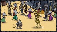 Sir Mouse – Sir Mouse stellt sich dem Schaukampf mit Sir Knight.