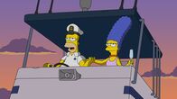 Die Simpsons – "Die Simpsons", "Gorilla Ahoi!." Beim Besuch eines Wasserparks erinnert sich Homer an einen alten Kindheitstraum. Seit ihn sein Vater zum Angeln mitgenommen hat, wünscht er sich sehnlichst ein eigenes Boot. Kaum ist es angeschafft, entpuppt sich der Unterhalt des neuen Gefährts jedoch als äußerst kostspielig. Unterdessen finden Lisa und Bart Gefallen daran, gefährliche Wildtiere aus Zoogehegen zu befreien. Leider gerät die gutgemeinte Rettungsaktion schnell außer Kontrolle. SENDUNG: ORF eins - MO - 07.09.2020 - 17:15 UHR. - Veroeffentlichung fuer Pressezwecke honorarfrei ausschliesslich im Zusammenhang mit oben genannter Sendung oder Veranstaltung des ORF bei Urhebernennung.