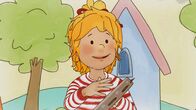 Meine Freundin Conni – Conni hat sich das Tamburin ausgesucht. Darauf will sie ihren einstudierten Rhythmus spielen.