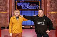 Wer weiß denn sowas? – Sind als Kandidaten zu Gast bei "Wer weiß denn sowas?": Die beiden Musiker und Mitglieder der Band 'Die Prinzen', Tobias Künzel (l.) und Sebastian Krumbiegel (r.).
