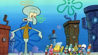 SpongeBob Schwammkopf – Squidward (l.)