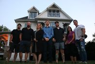 Ghost Hunters – L-R: Dave Tango, Jason Hawes, Sarah Fox, Tracer Fox, Steve Gonsalves, Shari DeBenedetti, Dustin Pari.