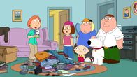 Family Guy – (v.l.n.r.) Lois Griffin, Meg Griffin, Stewie Griffin, Chris Griffin, Brian Griffin, Peter Griffin