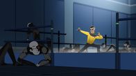 Star Trek: Lower Decks – Sam Rutherford (vorne, r.)
