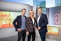 MDR um 4 – Moderatorenteam: Peter Imhof, Anja Koebel und RenÃ