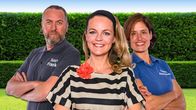 Duell der Gartenprofis – Frank Dietrich (l.), Eva Brenner (M.) und Alexandra Lehne (r.)