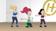American Dad! – L-R: Francine, Roger, Hayley