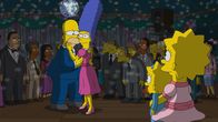Die Simpsons – (v.l.n.r.) Homer; Marge; Maggie; Lisa
