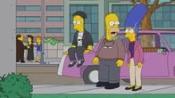 Die Simpsons – (v.l.n.r.) Bart; Homer; Marge