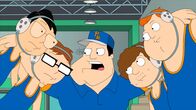 American Dad! – L-R: Toshi, Steve, Stan, Schmuely, Barry