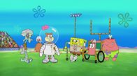 SpongeBob Schwammkopf – L-R: Squidward, Sandy, SpongeBob, Patrick