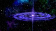 Strip the Cosmos – Weiße Löcher existieren bislang nur in der Theorie. Sie sind vorstellbar als extrem heller Punkt, ein äußerst starker Energiestrom, von dem eine extreme Strahlung ausgeht und nichts zu nahe kommen kann.