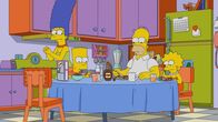 Die Simpsons – (v.l.n.r.) Marge; Bart; Homer; Lisa