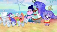 Die Patrick Star Show – v.li.: Tinkle, Patrick, Bunny, Cecil, Squidina