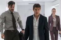 Mission: Impossible - Fallout – v.l.n.r.) August Walker (Henry Cavill); Ethan Hunt (Tom Cruise); Ilsa Faust (Rebecca Ferguson)