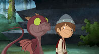 Der kleine Ritter Trenk – Trenk und der kleine Drache finden sich sympathisch.