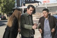 Modern Family – L-R: Gloria Delgado-Pritchett (Sofía Vergara), Phil Dunphy (Ty Burrell), Manny Delgado (Rico Rodriguez)