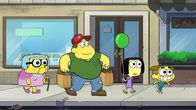Big City Greens – L-R: Gramma Alice Green (Artemis Pebdani), Bill Green (Bob Joles), Tilly Green (Marieve Herington) and Cricket Green (Chris Houghton)