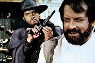 Heute ich ... morgen Du! – Bei seinem Kampf gegen den Bandenboss Elfego zählt Bill Kiowa (Brett Halsey, l.) auf die Kraft des Iren O'Bannion (Bud Spencer, r.). Denn Elfego hat Bills Frau getötet ...