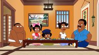 The Cleveland Show – (v.l.n.r.) Cleveland Brown Jr.; Roberta Tubbs; Rallo Tubbs; Donna Tubbs-Brown; Cleveland Brown