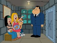 American Dad! – L-R: Hayley, Francine, Klaus, Steve, Stan