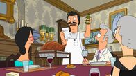 Bob's Burgers – L-R: Linda, Bob, Mr. Fischoeder, Shelby