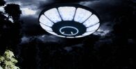 UFO-Jäger – CGI-BILD: Ein UFO am Himmel. (Bildnachweis: National Geographic Channels)
