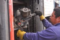 Holzfäller extrem – Deck Saw Operator repairing a chain link.