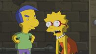 Die Simpsons – Milhouse (l.); Lisa (r.)