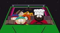 South Park – L-R: Stan, Eric, Alphonse Mephesto, Kenny, Jerome
