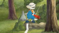 Der kleine Rabe Socke – Der Kleine Dachs passt auf, dass niemand die Linie übertritt.