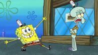 SpongeBob Schwammkopf – v.li.: SpongeBob, Squidward