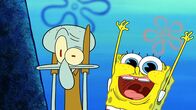 SpongeBob Schwammkopf – v.li.: Squidward, SpongeBob