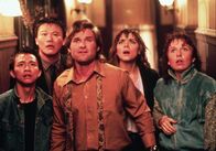 Big Trouble in Little China – In the front from the left: Wang Chi (Dennis Dun), Jack Burton (Kurt Russell), Margo (Kate Burton). In the back, second from the left: Gracie Law (Kim Cattrall)