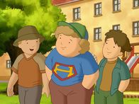 Lauras Stern – Harry (Mi.) wettet, dass er Laura doch zum Sprechen oder Lachen bringen kann.