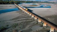 Mit dem Zug durch ... – Eines der letzten Hindernisse auf dem Weg nach Christchurch: der Waiau Uwha River.