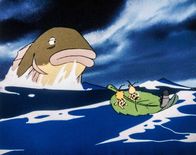Biene Maja – 4. Oh Schreck, - wenn der Riesenfisch zuschnappt, sind sie verloren.